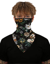 Load image into Gallery viewer, Unisex Bandana Face Covering Mask Scarf Face Rave Balaclava Neck Gaiter with Ear Loops, Dust Cloth, Washable, Wind Motorcycle Cover