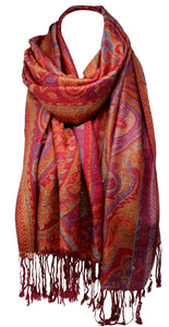 Paisley Ethnic Print Pashmina Style Womens Shawl / Scarf / Wrap