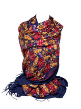 Load image into Gallery viewer, Cashmere Feel Fully Embroidered Handmade Winter Wool Mix Shawl | Pashmina Style | Large Warm Wrap for Women | Thick Scarf